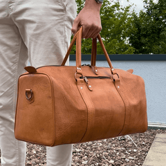 Leder Agadir Weekender | Handgefertigte Reisetasche aus Marokko - VIVIFY - Marokko