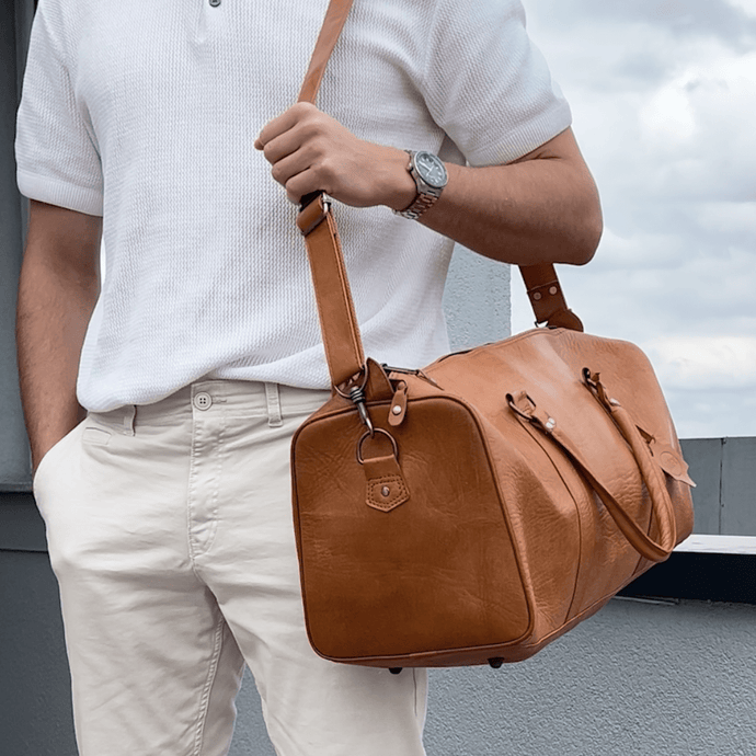 Leder Agadir Weekender | Handgefertigte Reisetasche aus Marokko - VIVIFY - Marokko